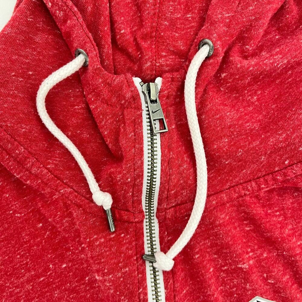 Nike Womens M Hooded Sweatshirt Red Atlanta Falcons NFL Team Apparel Long Sleeve - Picture 4 of 12
